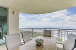 Dine, relax or enjoy the scenery on your spacious balcony while overlooking the Gulf. 